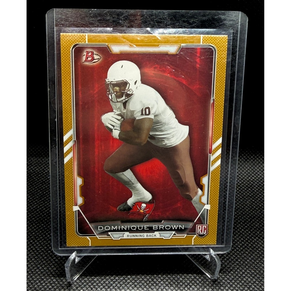 2015 Bowman Dominique Brown RC Gold Parallel 093/399 Tampa Bay Buccaneers #101